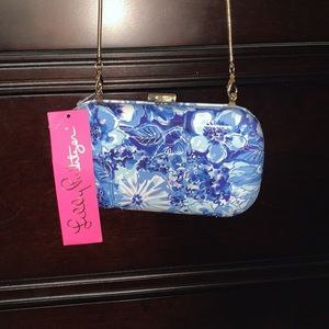 Lilly Pulitzer Coastal Blue Catch N Keep GWP Clutch